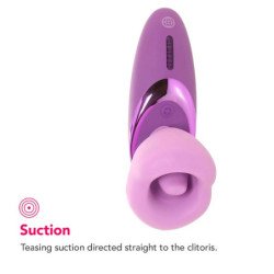 FANTASÍA PARA ELLA - VIBRADOR DE SUCCIÓN DE PLACER MORADO