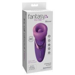 FANTASÍA PARA ELLA - VIBRADOR DE SUCCIÓN DE PLACER MORADO