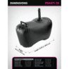 FETISH FANTASY SERIES - BODY DOCK INFLATABLE LOVE SEAT WITH DILDO 69.2 CM BLACK