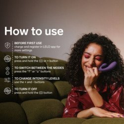 LELO - INA THRUST RABBIT THRUSTING VIBRATOR PURPLE