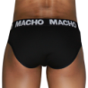 MACHO - MCH007 CLÁSICO SIN MANGAS NEGRO + NEGRO XL