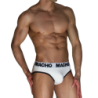 MACHO - MCH006 CLÁSICO SLIP BLANCO + NEGRO S