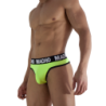 MACHO - MTG001 FLUORESCENT YELLOW THONG SIZE L