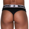 MACHO - MTG002  BLACK/BLACK THONG L