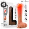MR INTENSE - BRADLEY SILICONE VIBRATING DILDO WITH HEAT EFFECT AND REMOTE CONTROL 21 CM -Ø- 4.2 CM