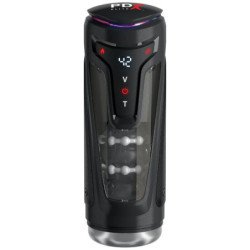 PDX ELITE - MOTO-BATOR PRO THRUSTING STROKER AUTOMATIC VIBRATING AND WARMING MASTURBATOR 26.5 CM