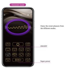 PRETTY LOVE - VIBRADOR DE HUEVO CON EMPUJE KLAY CONTROLADO POR APLICACIÓN MORADO