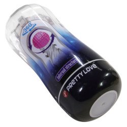 PRETTY LOVE - COPA DE MASTURBACIÓN TRANSPARENTE CON TEXTURA DE 360º