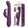 PRETTY LOVE - VIBRADOR MULTIFUNCIONAL DEE CON FORMA DE CONEJO, OSCILANTE Y DE PERCUSIÓN, COLOR MORADO
