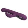 PRETTY LOVE - VIBRADOR MULTIFUNCIONAL DEE CON FORMA DE CONEJO, OSCILANTE Y DE PERCUSIÓN, COLOR MORADO