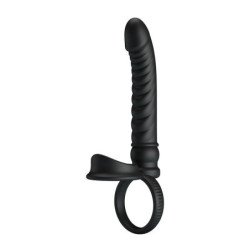 PRETTY LOVE - MERRITT ANAL VIBRATOR WITH RING AND VIBRATION BLACK