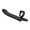 PRETTY LOVE - VIBRADOR ANAL MERRITT CON ANILLO Y VIBRACIÓN NEGRO