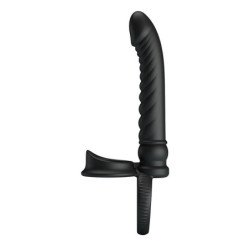 PRETTY LOVE - MERRITT ANAL VIBRATOR WITH RING AND VIBRATION BLACK