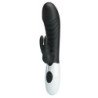 PRETTY LOVE - VIBRADOR DE CONEJO TRAVIESO DE 30 FUNCIONES NEGRO