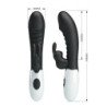 PRETTY LOVE - VIBRADOR DE CONEJO TRAVIESO DE 30 FUNCIONES NEGRO