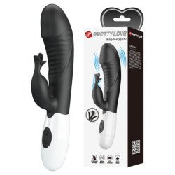 PRETTY LOVE - RASMUSSEN VIBRADOR CON FORMA DE CONEJO DE 30 FUNCIONES NEGRO