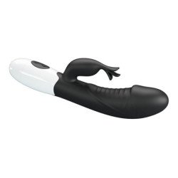 PRETTY LOVE - RASMUSSEN VIBRADOR CON FORMA DE CONEJO DE 30 FUNCIONES NEGRO