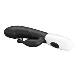 PRETTY LOVE - RASMUSSEN VIBRADOR CON FORMA DE CONEJO DE 30 FUNCIONES NEGRO