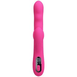 PRETTY LOVE - VIBRADOR MULTIFUNCIONAL DE CONEJO PARA INVIERNO CON PANTALLA LED ROSA