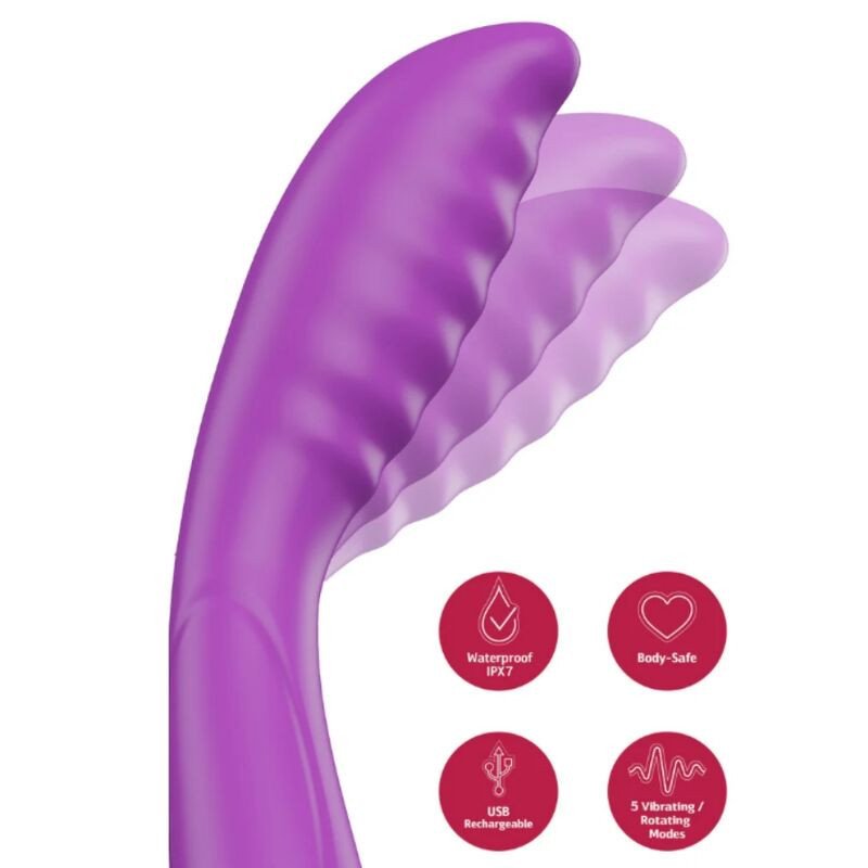 SHE.E.O - VIBRADOR DE GOLPEO PARA EL PUNTO G DE COLOR MORADO