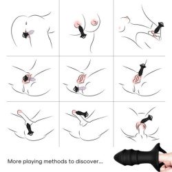 ARMONY - KYLIN FINGER VIBRATOR & ANAL PLUG REMOTE CONTROL BLACK
