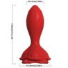 ARMONY - VIBRADOR ROSA Y TAPÓN ANAL PEQUEÑO CON CONTROL REMOTO ROJO