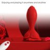 ARMONY - VIBRADOR ROSA Y TAPÓN ANAL PEQUEÑO CON CONTROL REMOTO ROJO