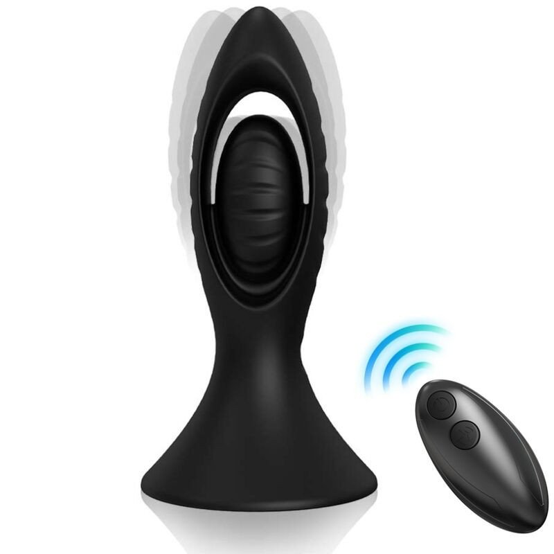 ARMONY - VIBRADOR Y TAPÓN ANAL DE SILICONA NEGRA