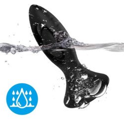 ARMONY - VIBRADOR Y TAPÓN ANAL DE SILICONA NEGRA