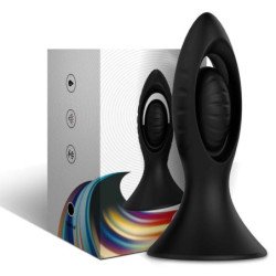 ARMONY - VIBRADOR Y TAPÓN ANAL DE SILICONA NEGRA