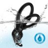 ARMONY - ANILLO VIBRADOR DOBLE TRAVELER PARA PAREJAS, COLOR CONEJO NEGRO
