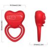 ARMONY - RING VIBRATOR HEART RED