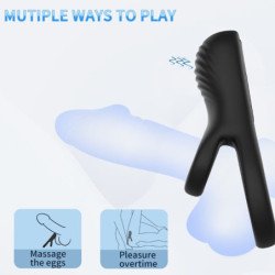 ARMONY - VIBRADOR DE DOBLE ANILLO NEGRO