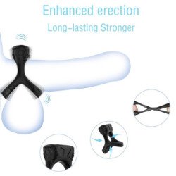 ARMONY - ANILLO VIBRADOR MULTIPOSICIÓN NEGRO
