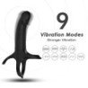ARMONY - DILDO CON ANILLO Y VIBRADOR NEGRO