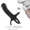 ARMONY - DILDO CON ANILLO Y VIBRADOR NEGRO
