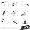 ARMONY - ANILLO VIBRADOR DOBLE VEYRON PARA PAREJAS CON CONTROL REMOTO, NEGRO
