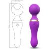 ARMONY - MASAJEADOR Y VIBRADOR FREEZA CON CABEZAL SÚPER FLEXIBLE, COLOR MORADO