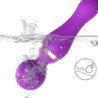 ARMONY - MASAJEADOR Y VIBRADOR FREEZA CON CABEZAL SÚPER FLEXIBLE, COLOR MORADO