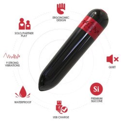 ARMONY - VIBRADOR COHETE BALA NEGRO