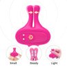 ARMONY - RABBIT SHAPE VIBRATION MAGNETIC NIPPLE CLAMPS PINK
