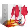 ARMONY - 3-IN-1 PINK, STIMULATOR, SUCTION AND UP&DOWN WITH RED TAIL
