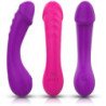 ARMONY - DILDO VIBRADOR DE SILICONA NEGRA PARA EL PUNTO G