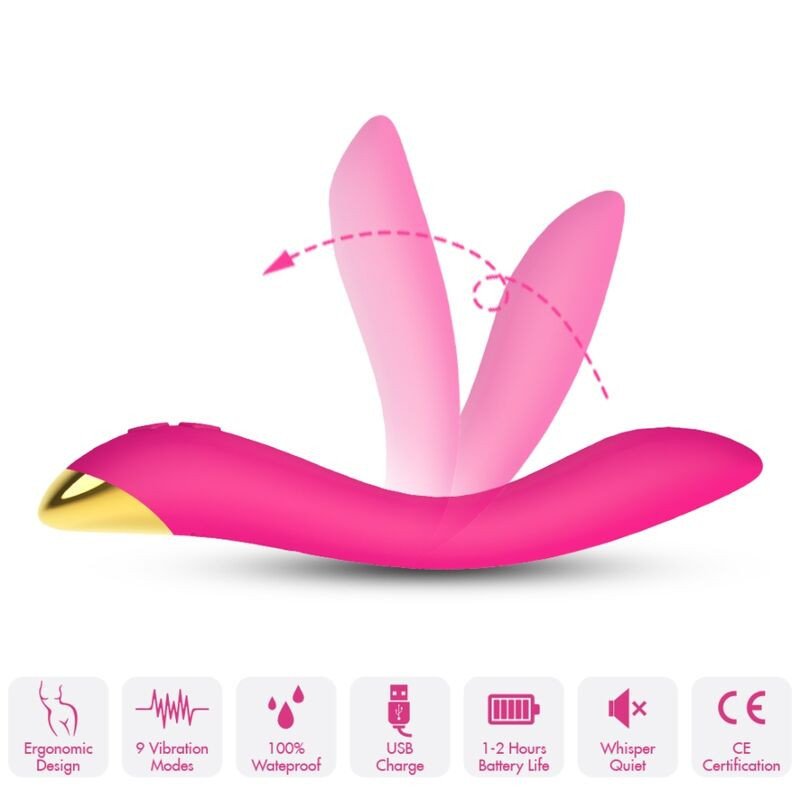 ARMONY - VIBRADOR FLAMINGO MULTIPOSICIÓN FUCSIA
