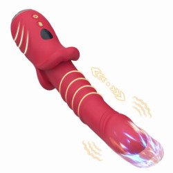 ARMONY - DILDO VIBRADOR ESTIMULANTE ROJO DE PUNTA A