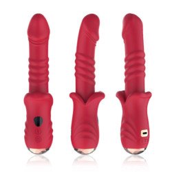 ARMONY - DILDO VIBRADOR ESTIMULANTE ROJO DE PUNTA A
