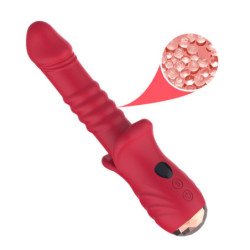 ARMONY - DILDO VIBRADOR ESTIMULANTE ROJO DE PUNTA A