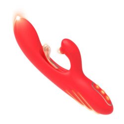 ARMONY - VIBRADOR ESTIMULADOR DEL PUNTO G Y DEL CLÍTORIS CON LENGUA OSCILANTE ROJA