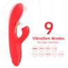 ARMONY - VIBRADOR ESTIMULADOR DEL PUNTO G Y DEL CLÍTORIS CON LENGUA OSCILANTE ROJA