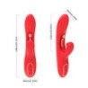 ARMONY - VIBRADOR ESTIMULADOR DEL PUNTO G Y DEL CLÍTORIS CON LENGUA OSCILANTE ROJA